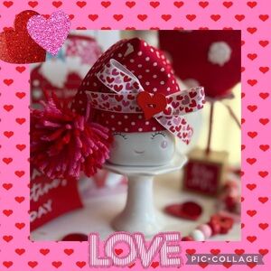 Valentine’s Day Marshmallow Mug Hat, Valentine’s Day Tier Tray Decor, Rae Dunn